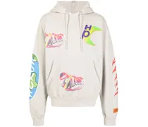 Hoodie mit Logo-Print - Grau