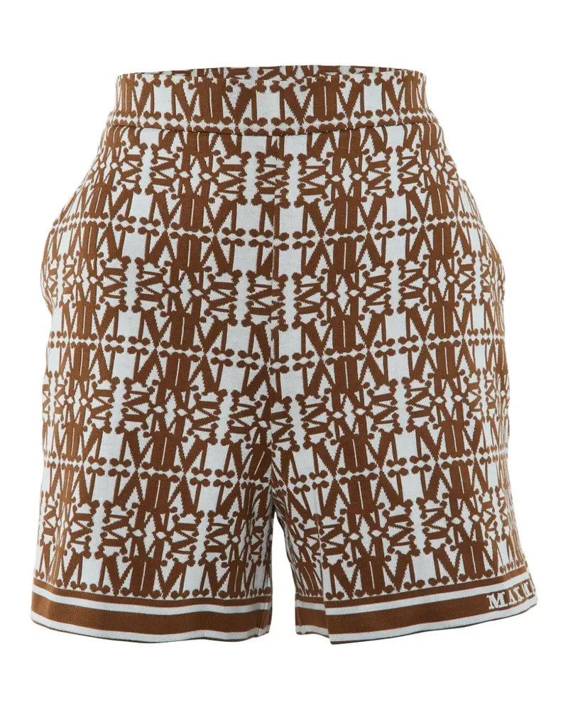 Max Mara Gestrickte Anagni Shorts - Braun Braun