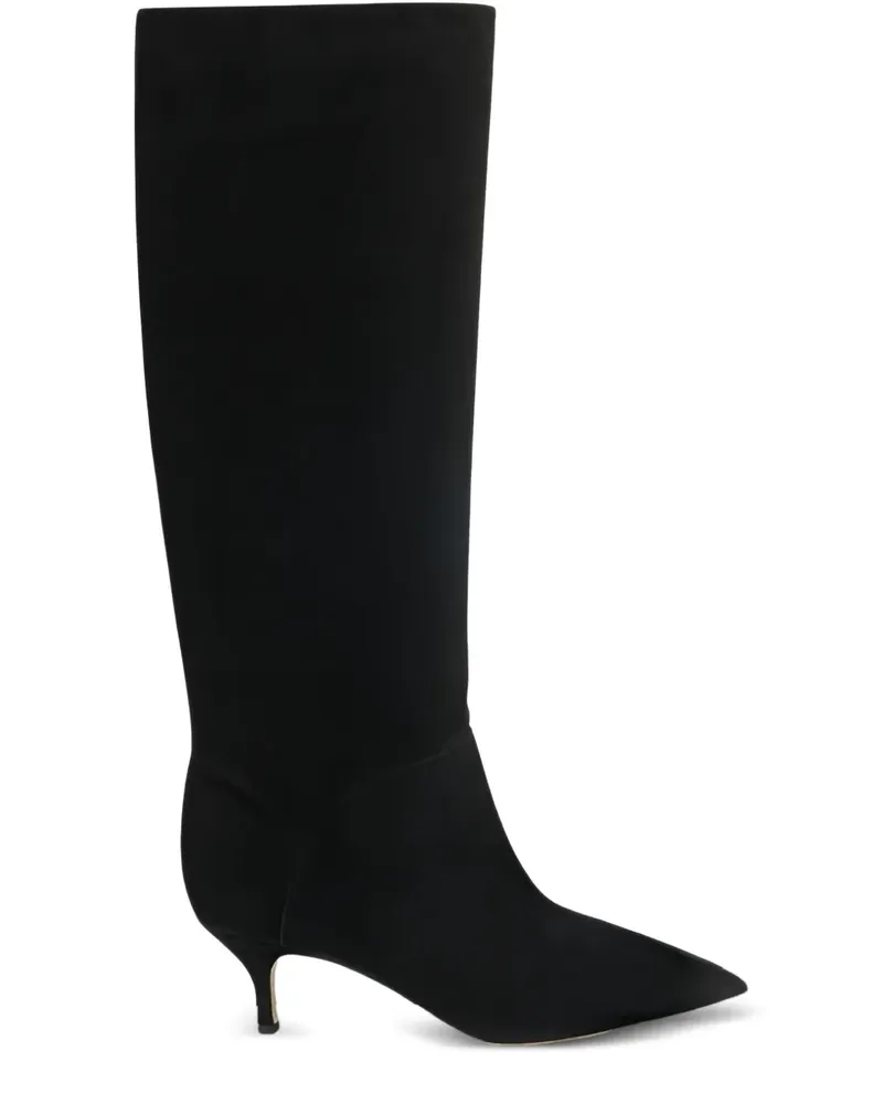 Casadei Kniehohe Stiefel mit spitzer Kappe - Schwarz Schwarz