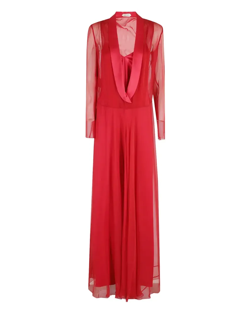 Alberta Ferretti silk maxi dress - Rot Rot