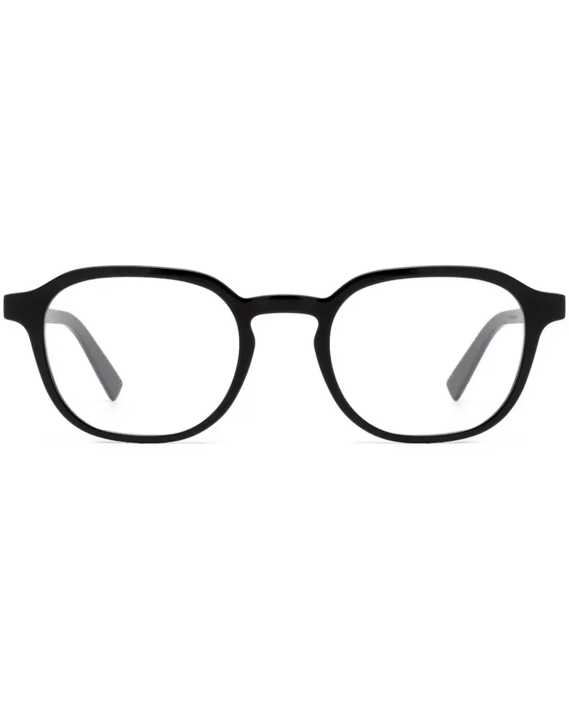 Ermenegildo Zegna Brille im Panto-Design - Schwarz Schwarz