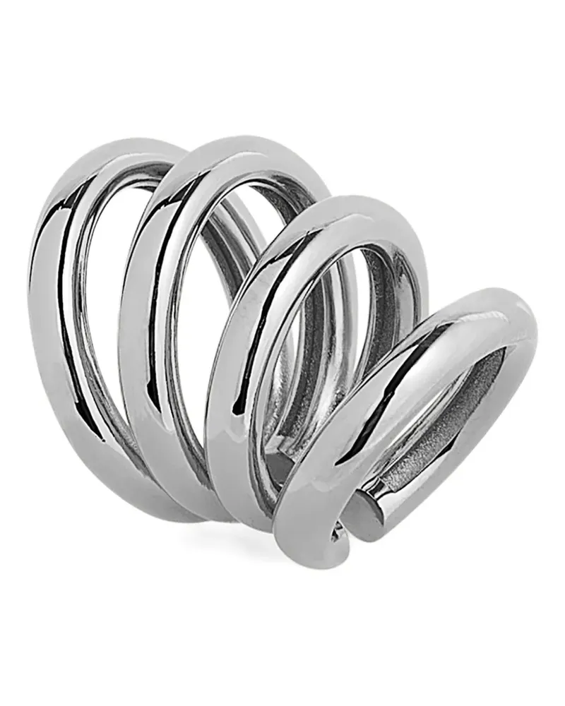 Paco Rabanne Ear Cuff mit Ringdetail - Silber Silber