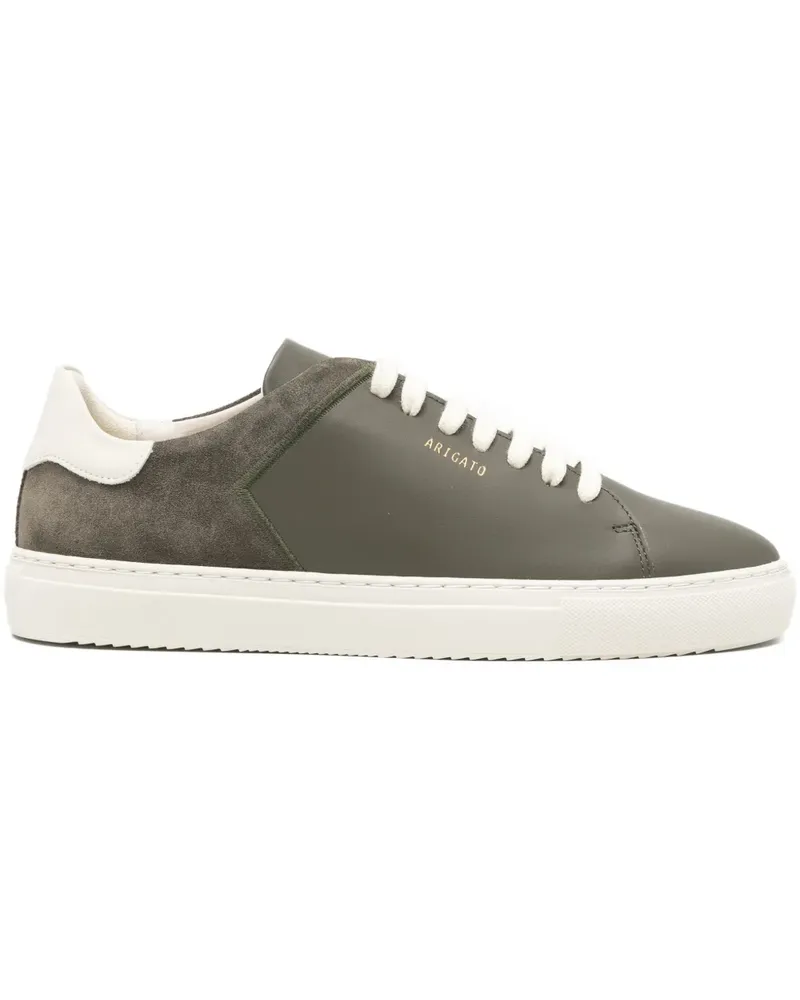 Axel Arigato Clean 90 Split suede-panel sneakers - Grün Grün