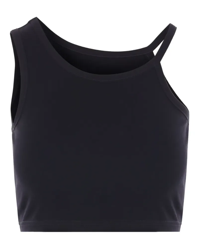 Yohji Yamamoto Oberteil aus Baumwolljersey - Schwarz Schwarz