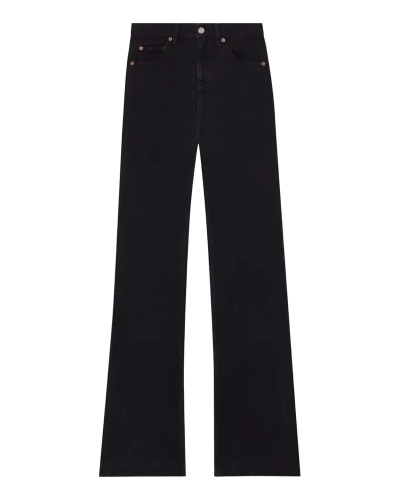 Saint Laurent Ausgestellte Five-Pocket-Jeans - Schwarz Schwarz