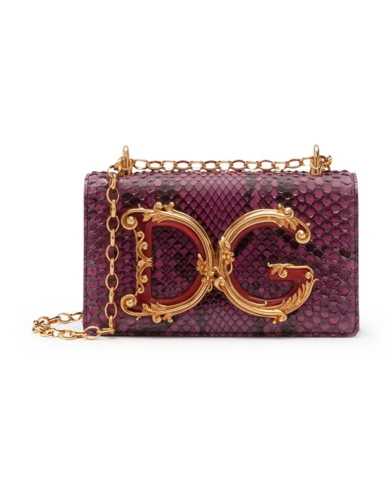 Dolce & Gabbana Umhängetasche mit DG - Rosa Rosa