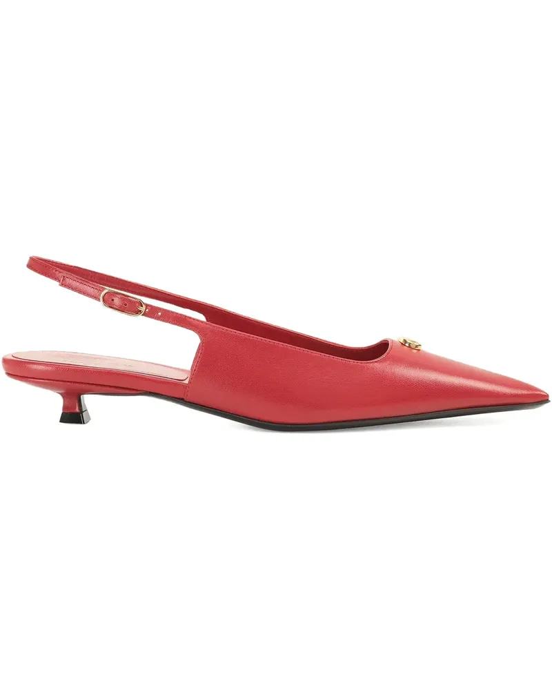 Sergio Rossi 25mm Surge leather slingback - Rot Rot