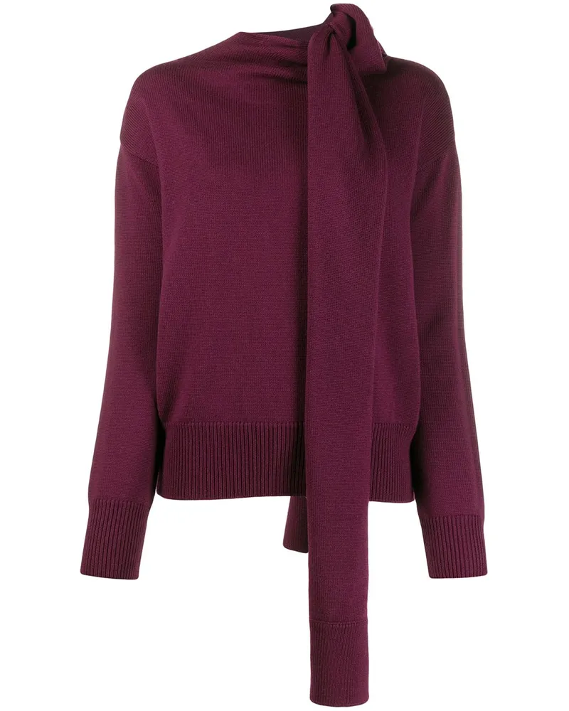 Nina Ricci Pullover mit gewickeltem Kragen - Violett Violett