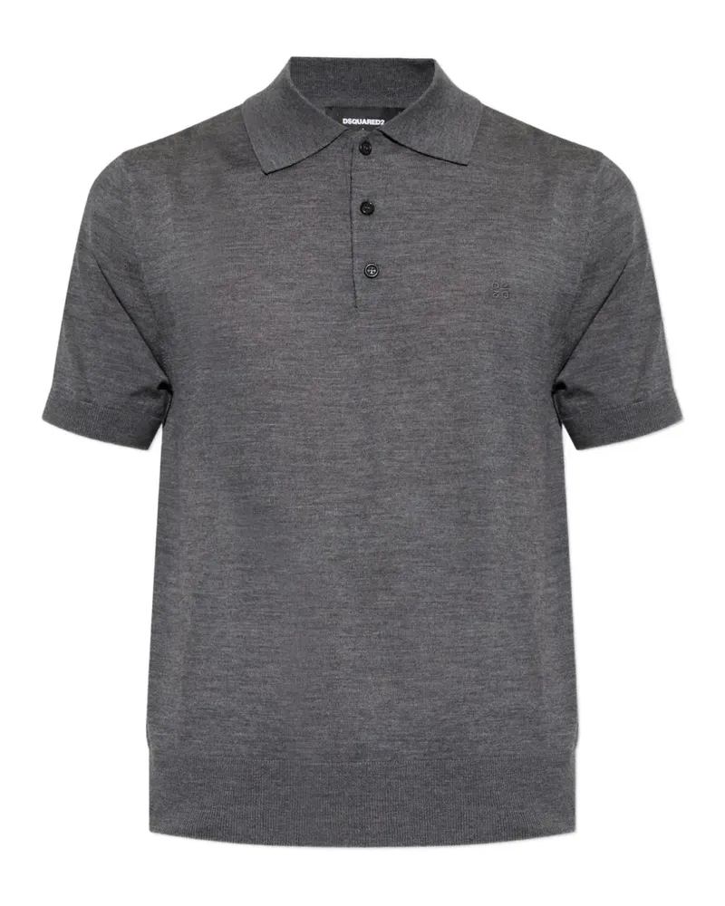 Dsquared2 Upside Down D2 short-sleeve polo shirt - Grau Grau