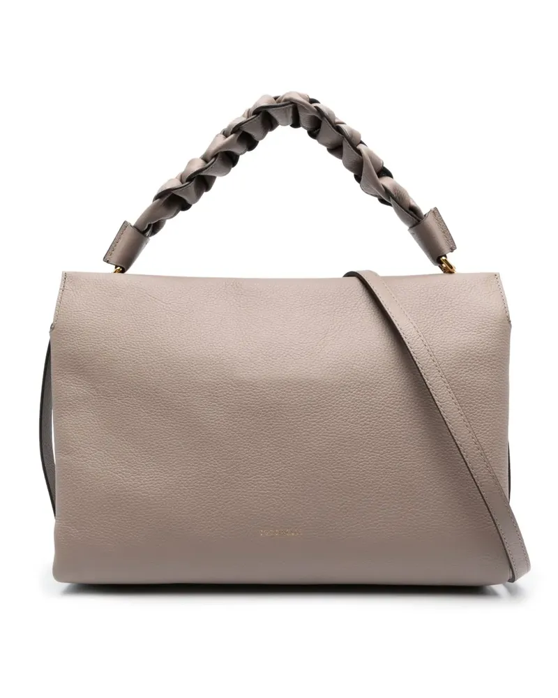 Coccinelle Shopper mit Logo-Print - Grau Grau