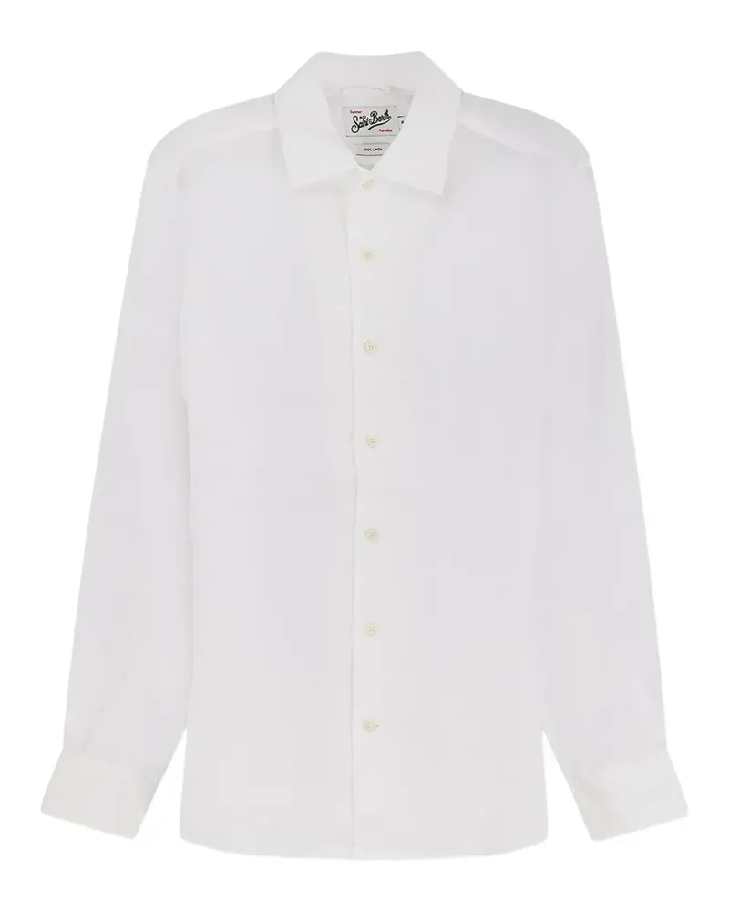 MC2 Saint Barth pointed collar long sleeves shirt - Weiß Weiß