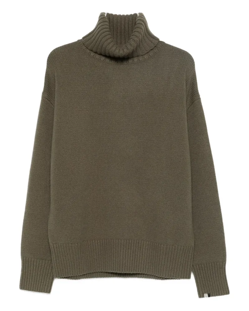 extreme cashmere roll-neck cashmere jumper - Grün Grün