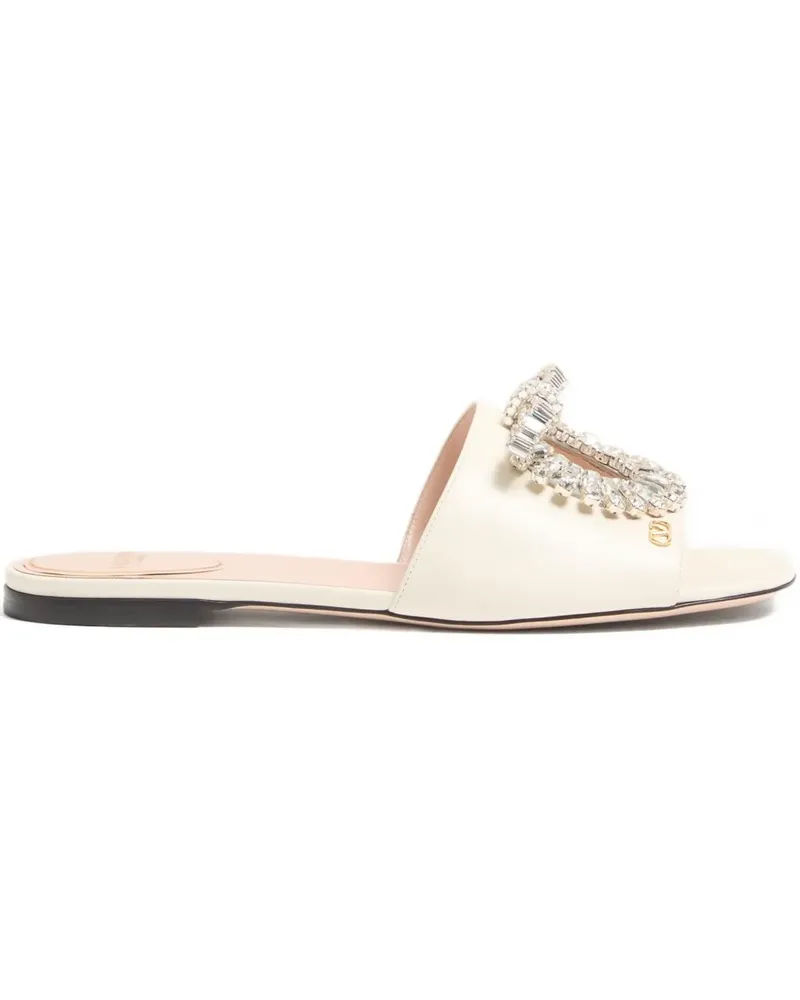 Valentino Garavani Adamantine Sandalen mit Kristallen - Weiß Weiß