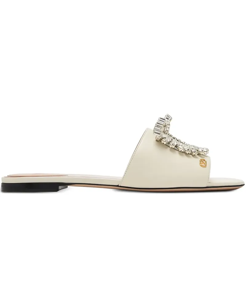 Valentino Garavani Adamantine Sandalen mit Kristallen - Nude Nude