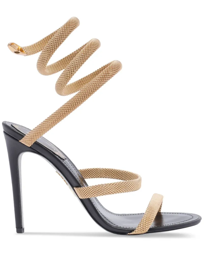 René Caovilla Pumps 120mm - Schwarz Schwarz