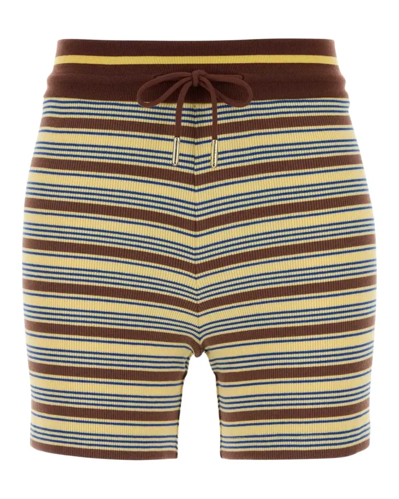 Fendi striped knit shorts - Braun Braun
