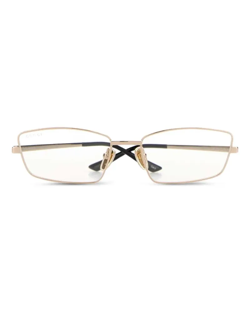 Gucci Brille mit geometrischem Gestell - Gold Gold