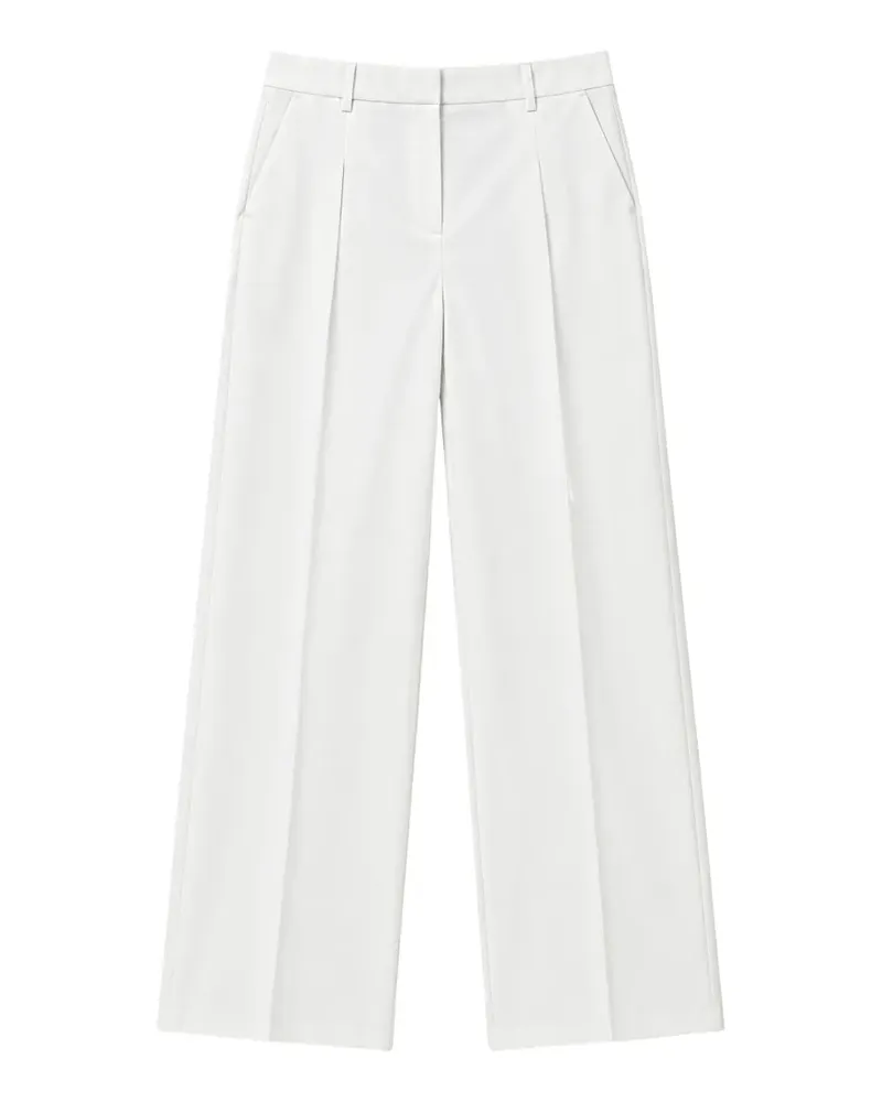 N° 21 Wide-Leg-Hose mit Bundfalten - Weiß Weiß