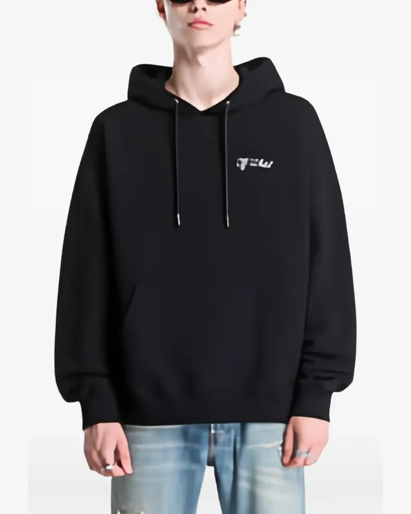 OFF-WHITE Script Logo hoodie - Schwarz Schwarz