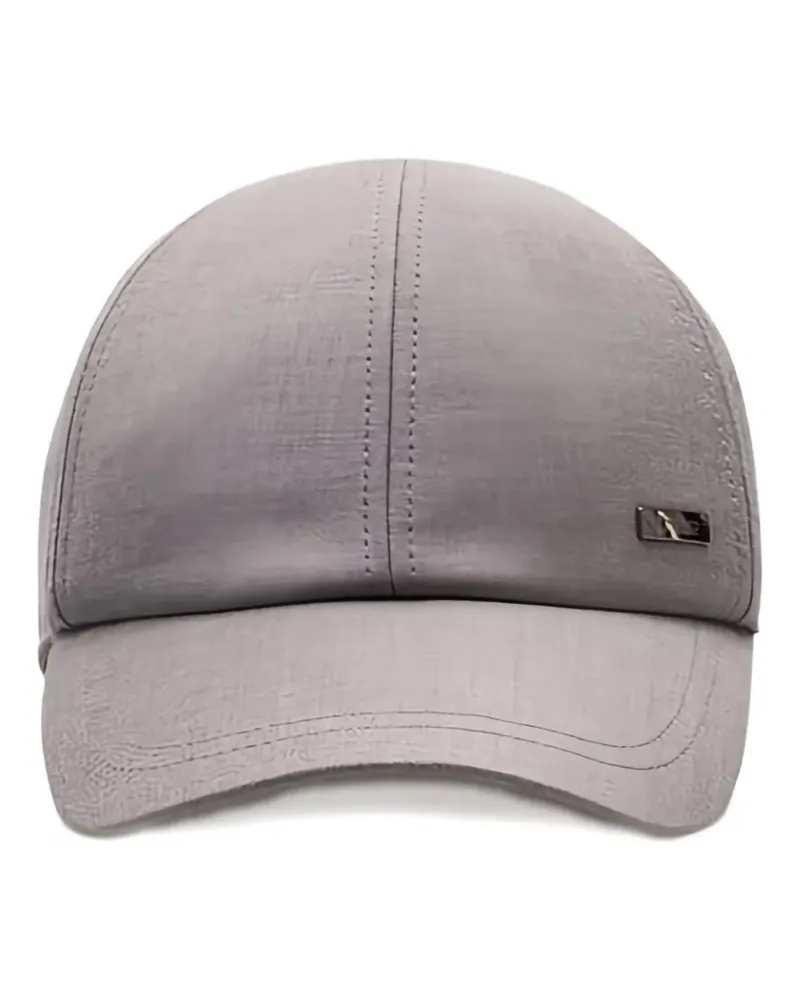Herno metallic-plaque baseball cap - Grau Grau