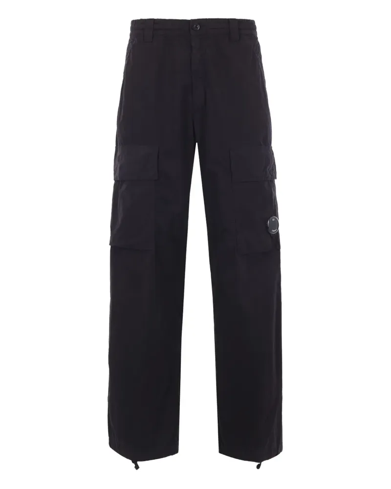C.P. Company Cargohose mit Linsen-Detail - Schwarz Schwarz
