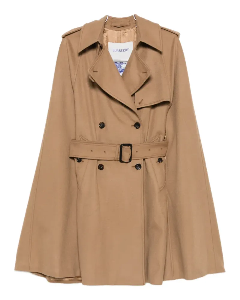 Burberry belted cape - Nude Nude
