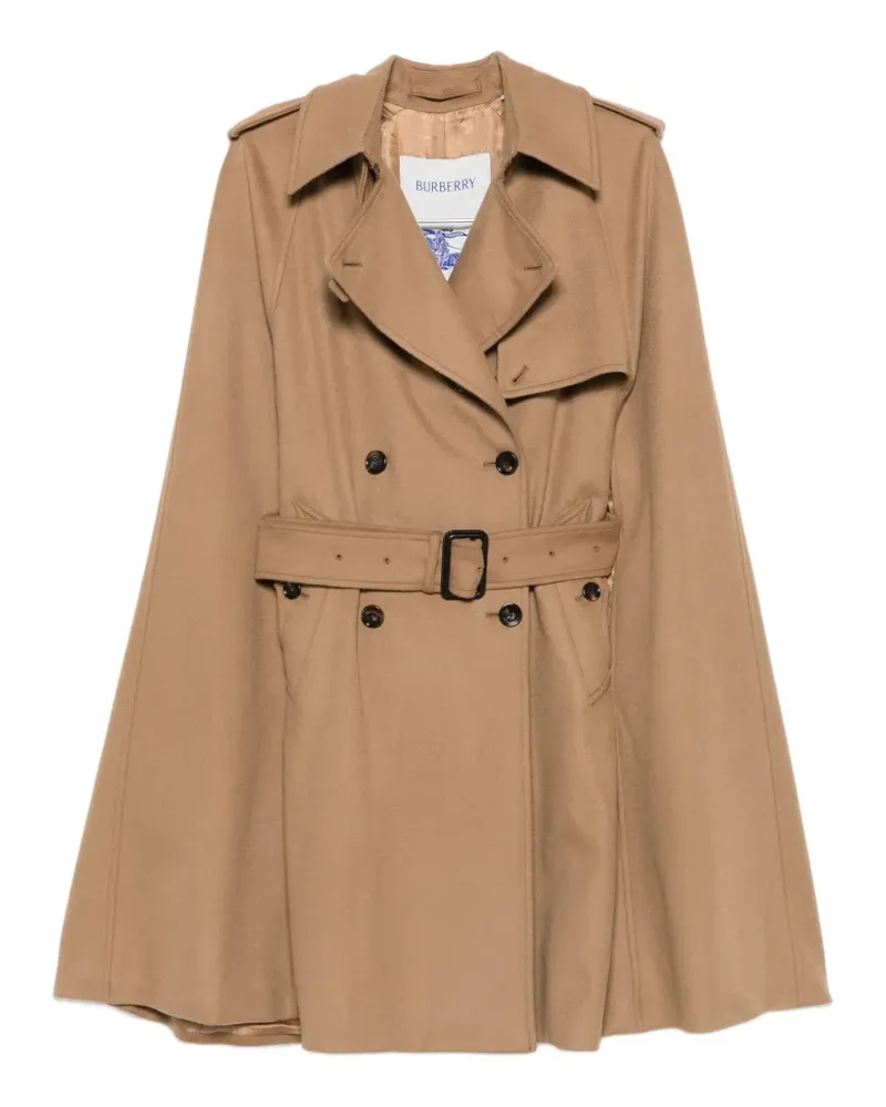 Burberry Cape mit Gürtel - Nude Nude