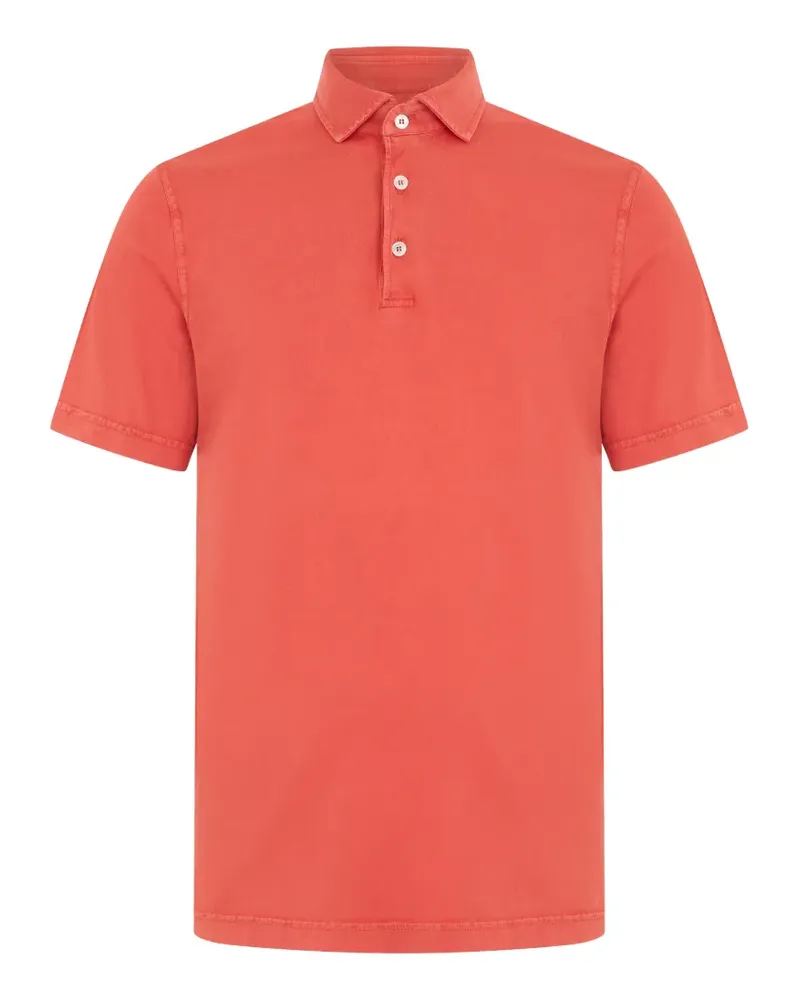 Fedeli short-sleeve cotton polo shirt - Rot Rot