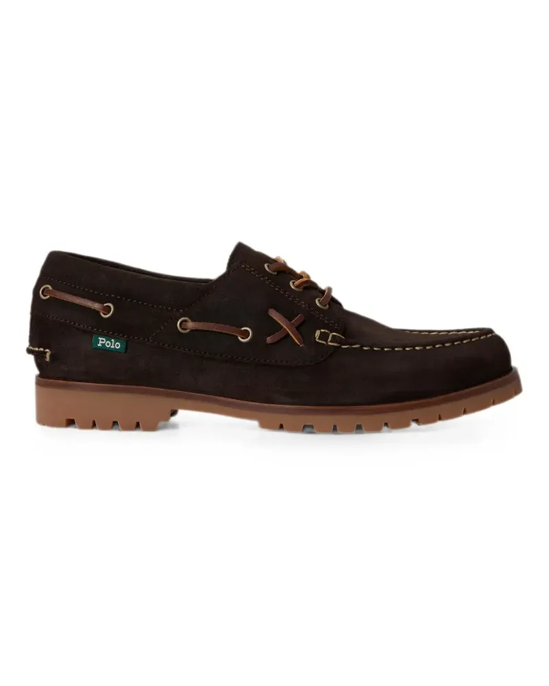 Ralph Lauren Ranger Segelschuhe aus Wildleder - Braun Braun