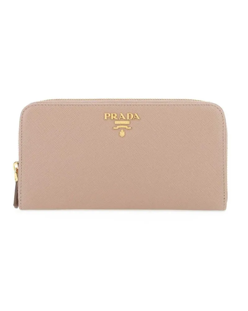 Prada Portemonnaie mit Logo-Schild - Rosa Rosa