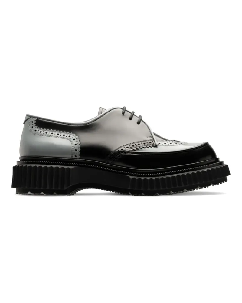 Adieu Paris brogue detail loafers - Schwarz Schwarz