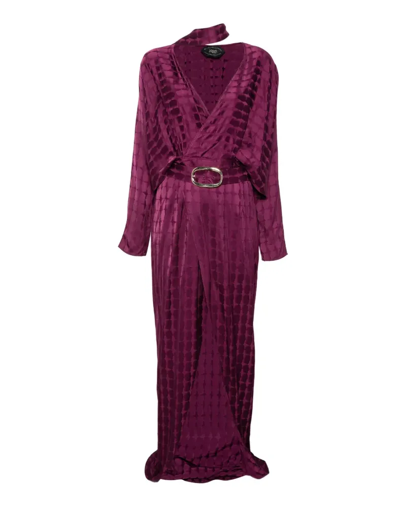 Taller Marmo Dunaway belted printed dress - Violett Violett