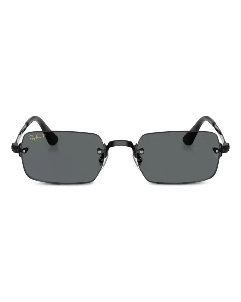 Ray Ban Sonnenbrille mit eckigem Gestell - Schwarz Schwarz