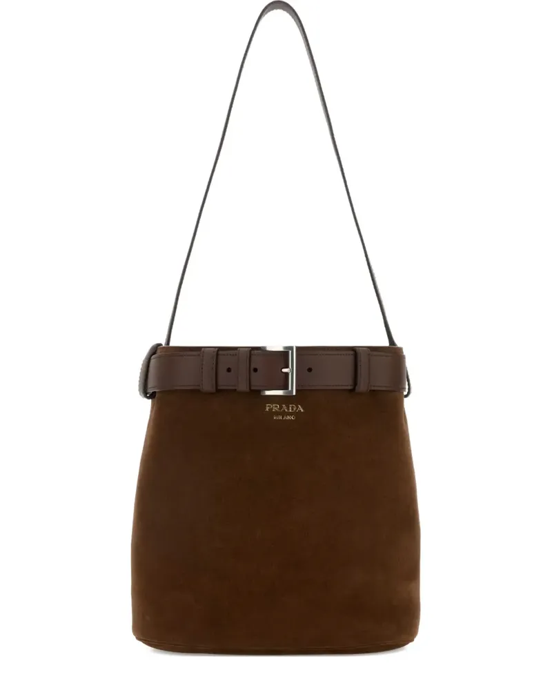 Prada buckle bucket bag - Braun Braun