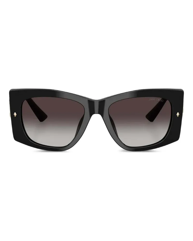 Jimmy Choo Gabi Sonnenbrille mit Logo - Schwarz Schwarz