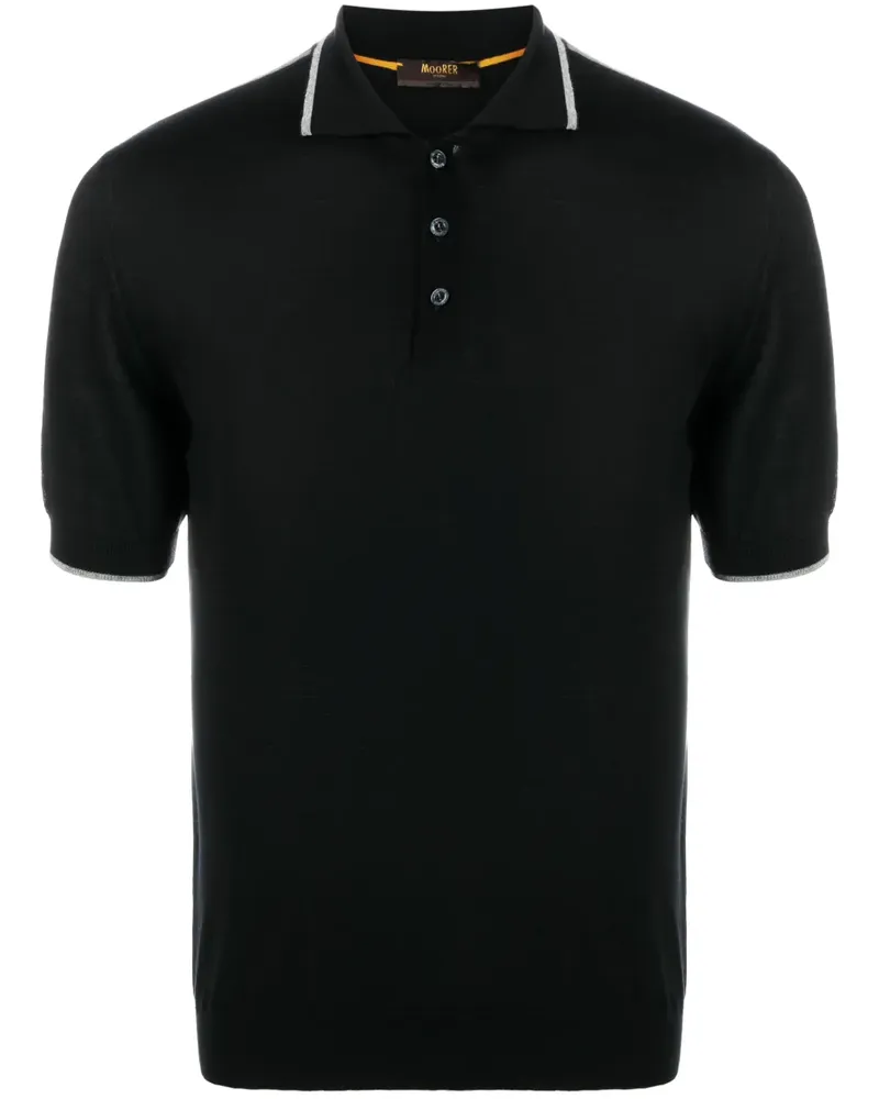 MOORER Gavotti-MLL Poloshirt - Schwarz Schwarz