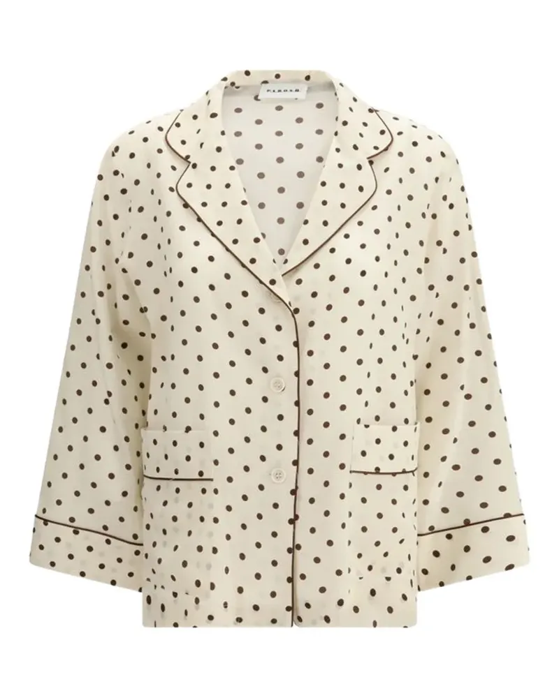 P.A.R.O.S.H. polka-dot pattern shirt - Nude Nude