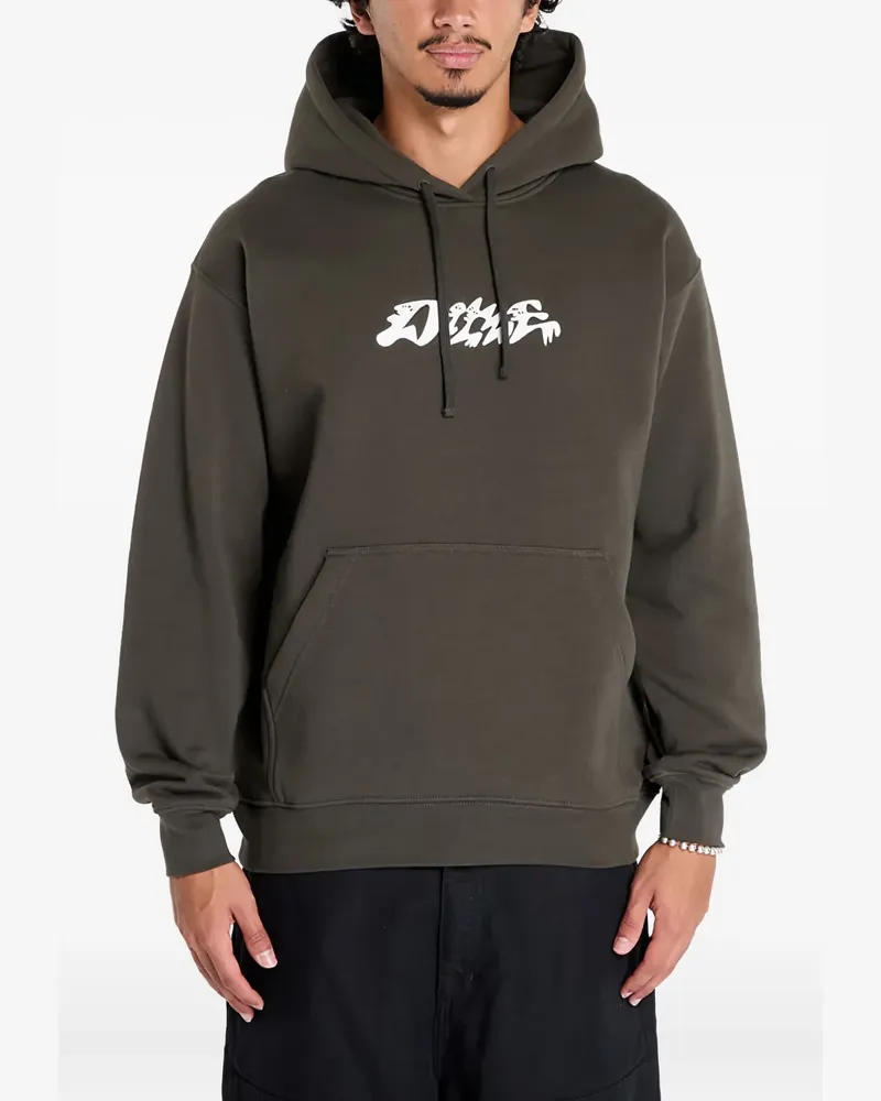 Dime Happy Hoodie mit grafischem Print - Schwarz Schwarz