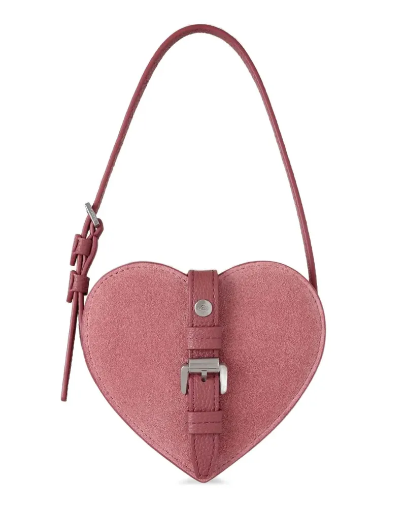 Mulberry Roxanne Schultertasche mit Herz - Rosa Rosa