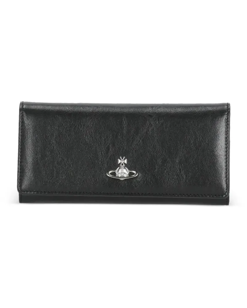 Vivienne Westwood Orb-plaque wallet - Schwarz Schwarz