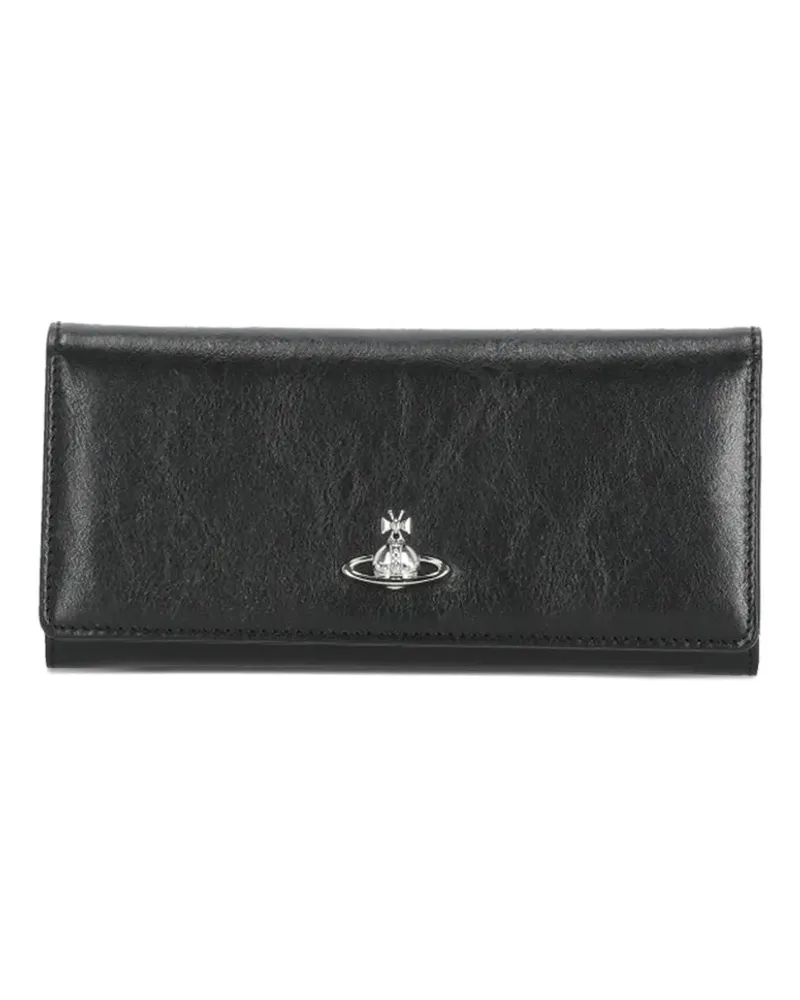 Vivienne Westwood Orb-plaque wallet - Schwarz Schwarz