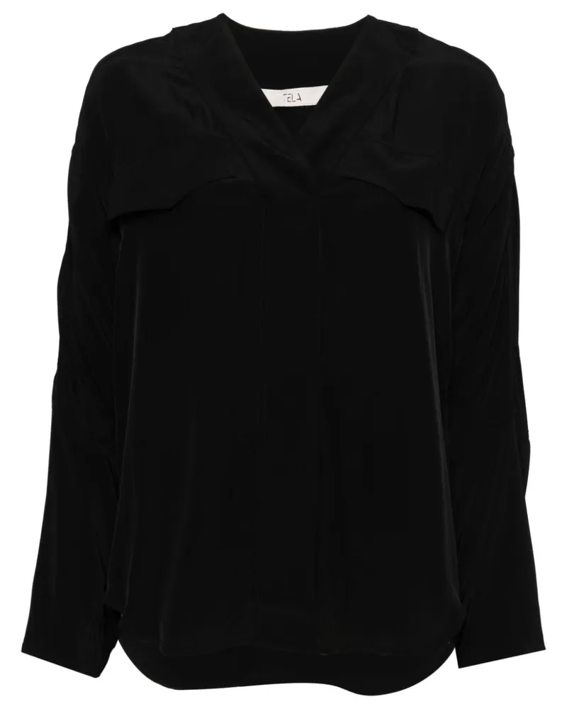 TELA Scout Bluse - Schwarz Schwarz