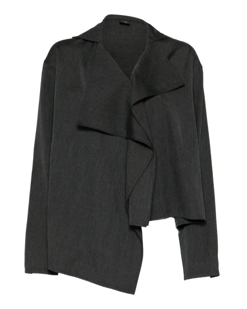 Yohji Yamamoto asymmetric draped jacket - Grau Grau