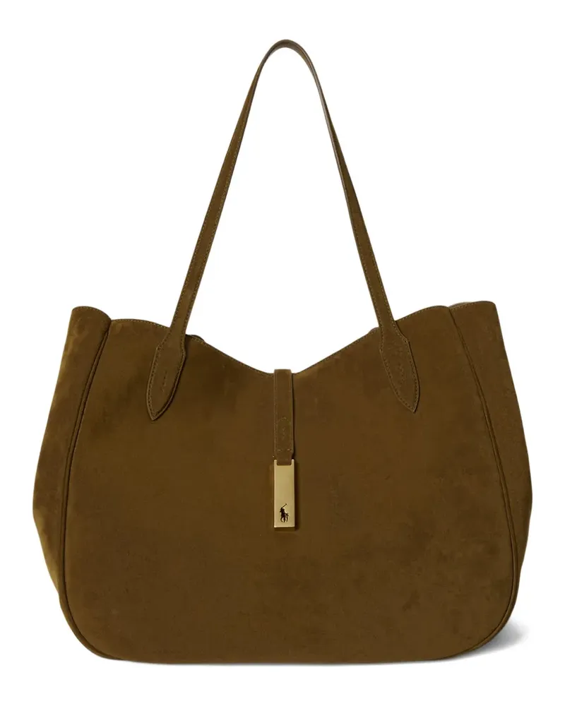 Ralph Lauren suede ID tote bag - Braun Braun