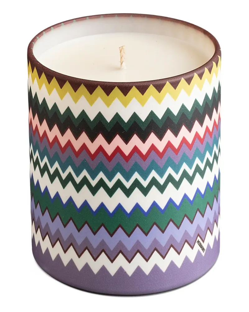 Missoni Home Micro Duftkerze mit Zickzackmuster (220g) - Violett Violett