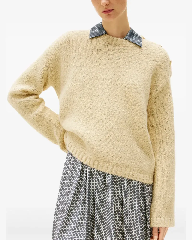 Tommy Hilfiger Texturierter Pullover - Nude Nude
