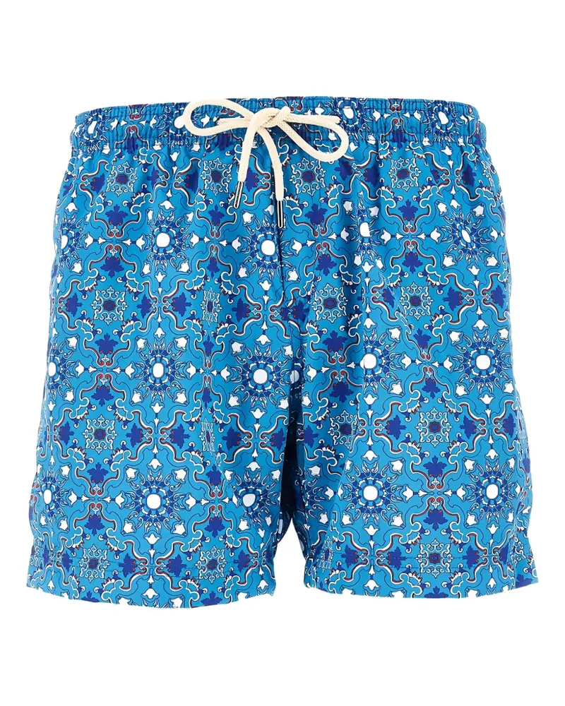 PENINSULA Rapallo tile-print swim shorts - Blau Blau