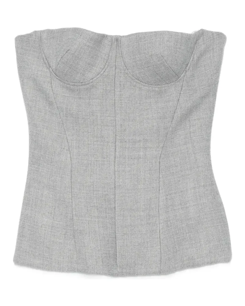 Alex Perry boned corset top - Grau Grau