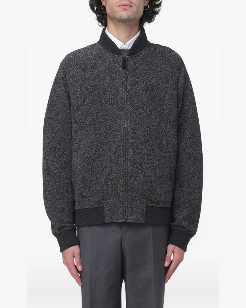 Etro Bomberjacke mit Paisley-Print - Grau Grau