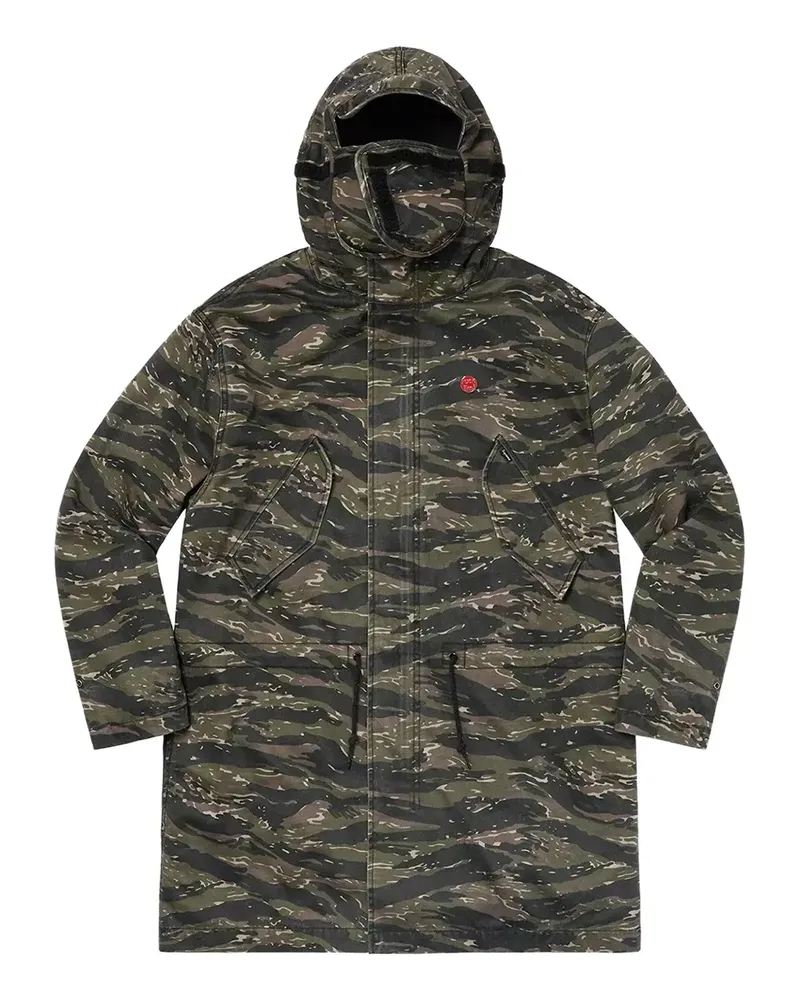 Supreme Being Parka mit Camouflagemuster und Tiger-Print - Grün Grün